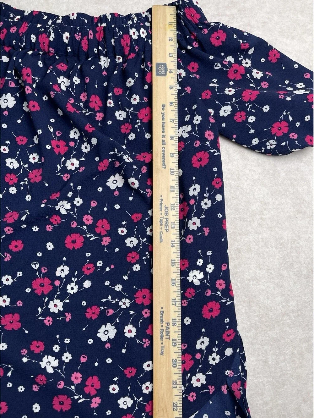MICHAEL KORS Women's XS Floral Off The Shoulder Top Blouse Short Sleeve Casual